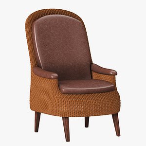 Wicker Outdoor Chair 3D