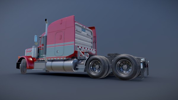 3D Peterbilt 379 semitruck PBR - TurboSquid 1779128