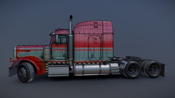 3D Peterbilt 379 semitruck PBR - TurboSquid 1779128