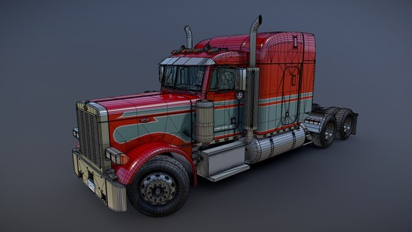 3D Peterbilt 379 semitruck PBR - TurboSquid 1779128