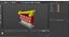 In N Out Burger Stand Light 3D model