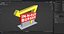 In N Out Burger Stand Light 3D model