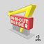 In N Out Burger Stand Light 3D model