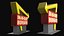 In N Out Burger Stand Light 3D model