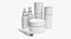 Day care for face and body set mockup