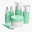 Day care for face and body set mockup