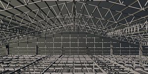 Warehouse in structure frame