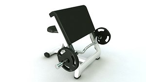 preacher arm curl bench model
