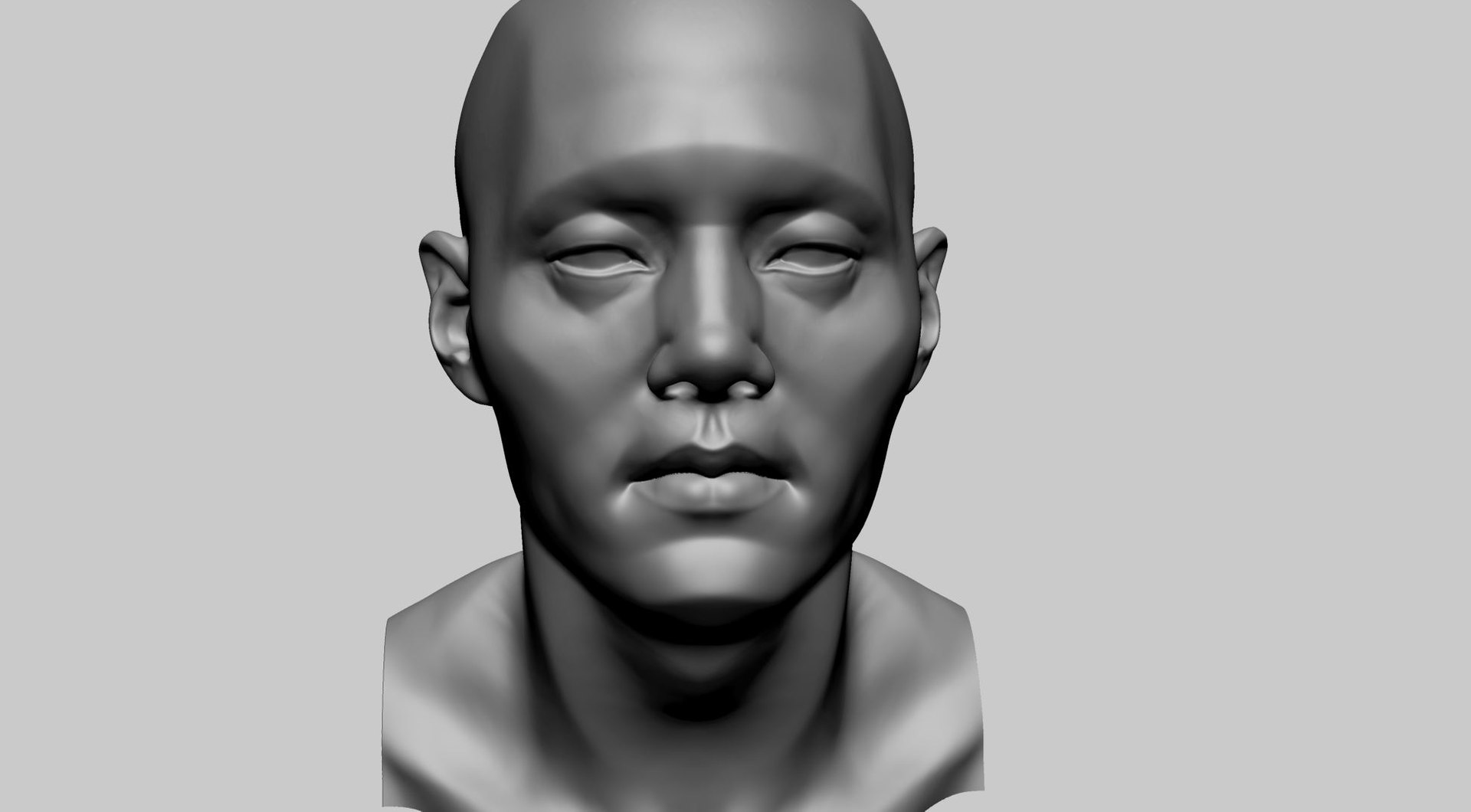 Asian Male Head B 3D Model - TurboSquid 2198894