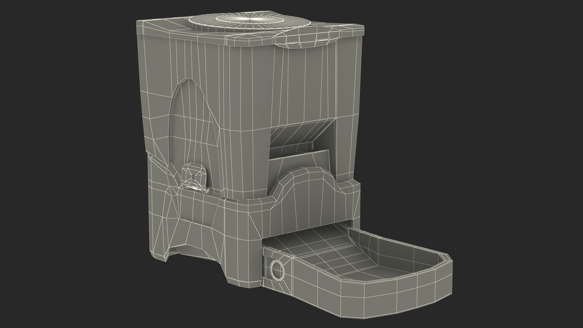 Automatic Pet Feeder Food Dispenser 3D Model TurboSquid 2118959