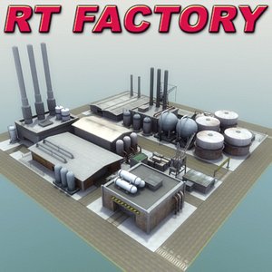 industrial factory rt 3d model