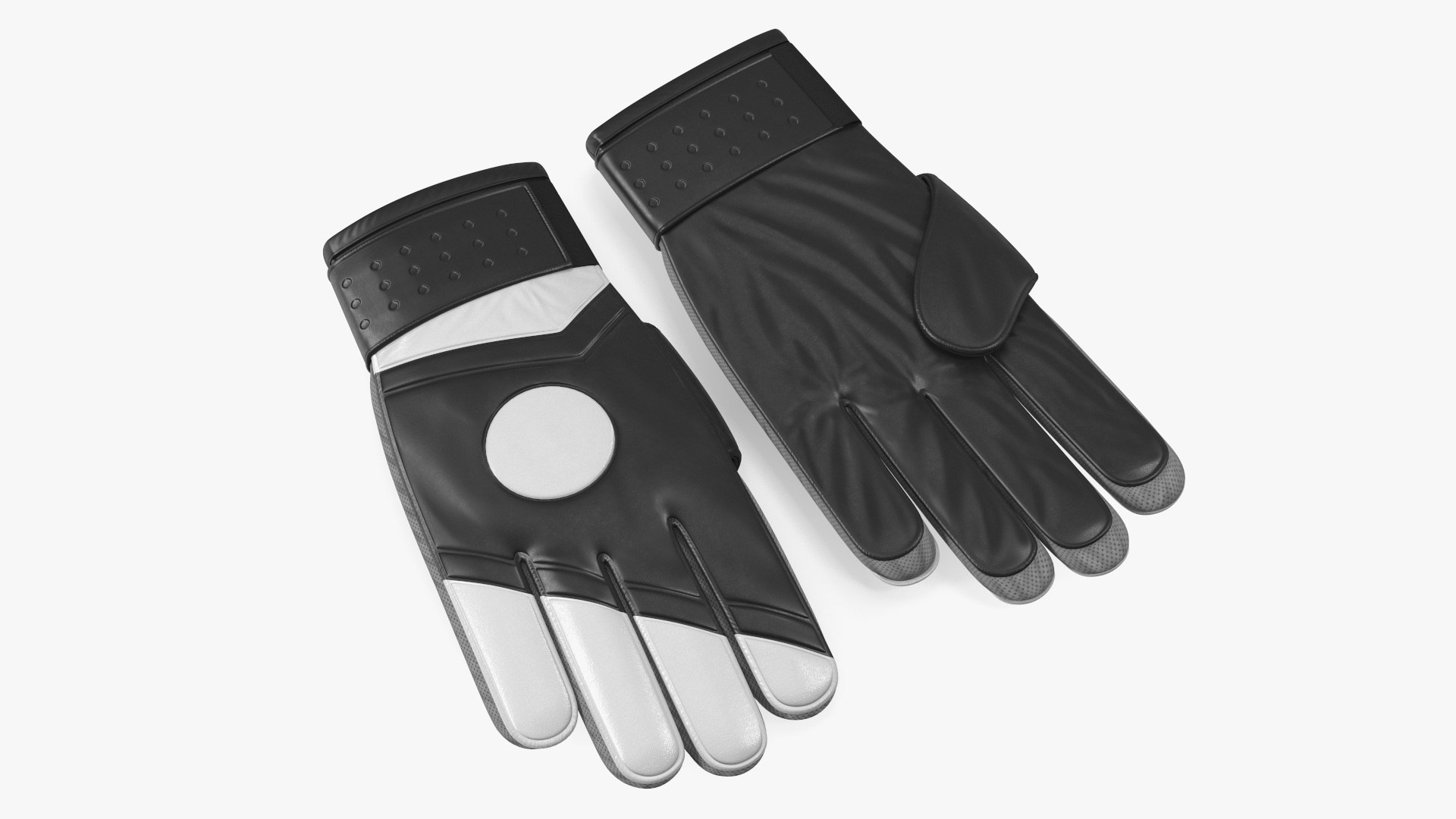Leather Goalkeeper Gloves 3D model preview