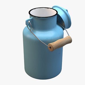 Enamel Milk Can