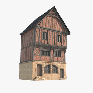 3D Medieval architectural buildings model