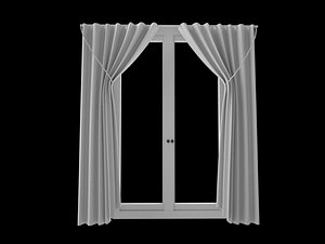 curtains door 3d model