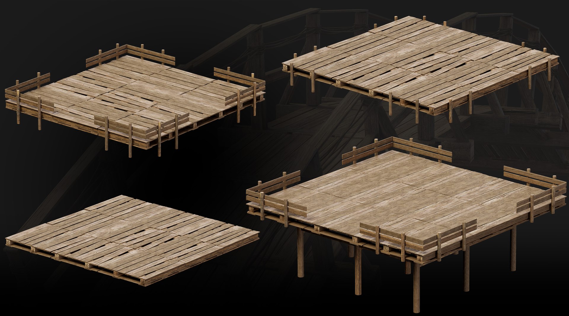 3D 20 Wooden Pier Collection https://p.turbosquid.com/ts-thumb/qV/IdGiws/5j/woodenpierturbo07/jpg/1792598200/1920x1080/fit_q87/e2df012704de00c4163da1dd94ed305239f6aecf/woodenpierturbo07.jpg