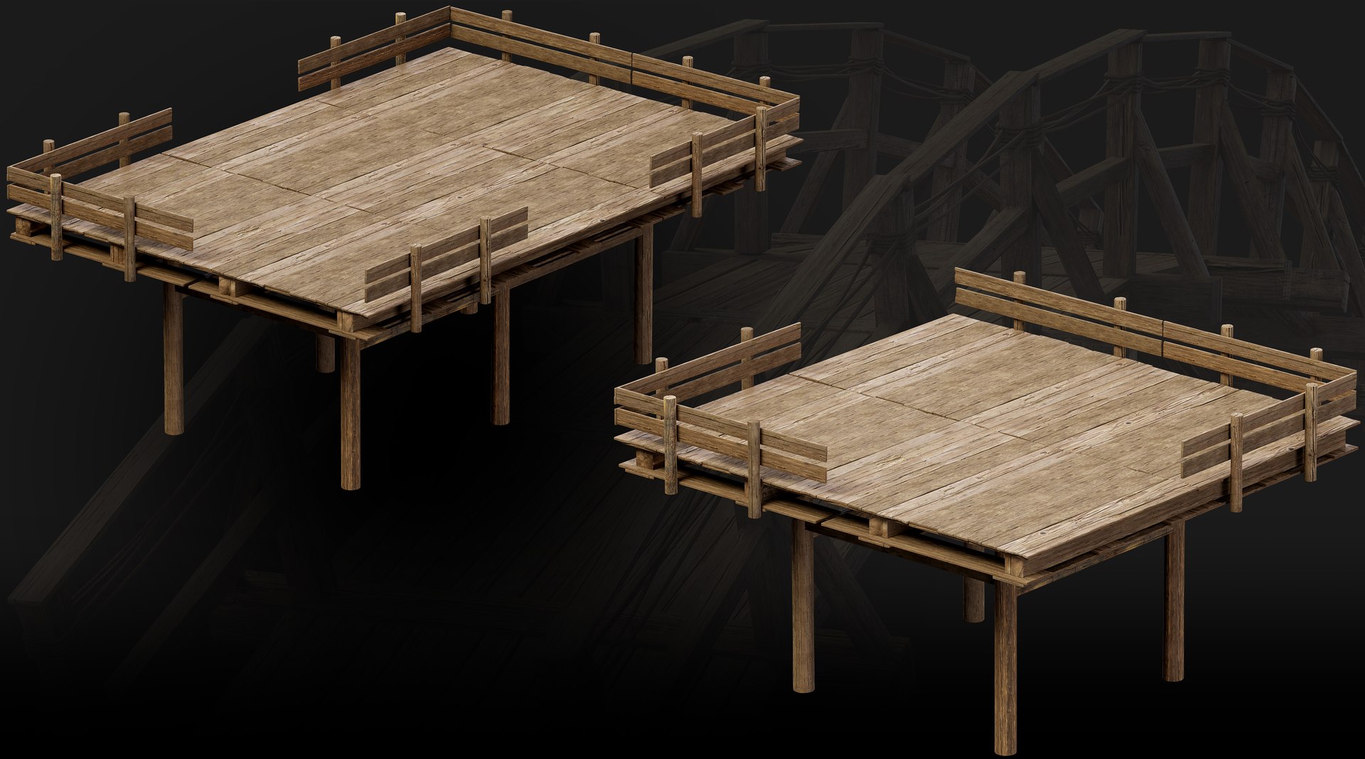3D 20 Wooden Pier Collection https://p.turbosquid.com/ts-thumb/qV/IdGiws/jB/woodenpierturbo06/jpg/1792598199/1920x1080/fit_q87/94a74e8e1f6640935af93d3174f88c147370a403/woodenpierturbo06.jpg