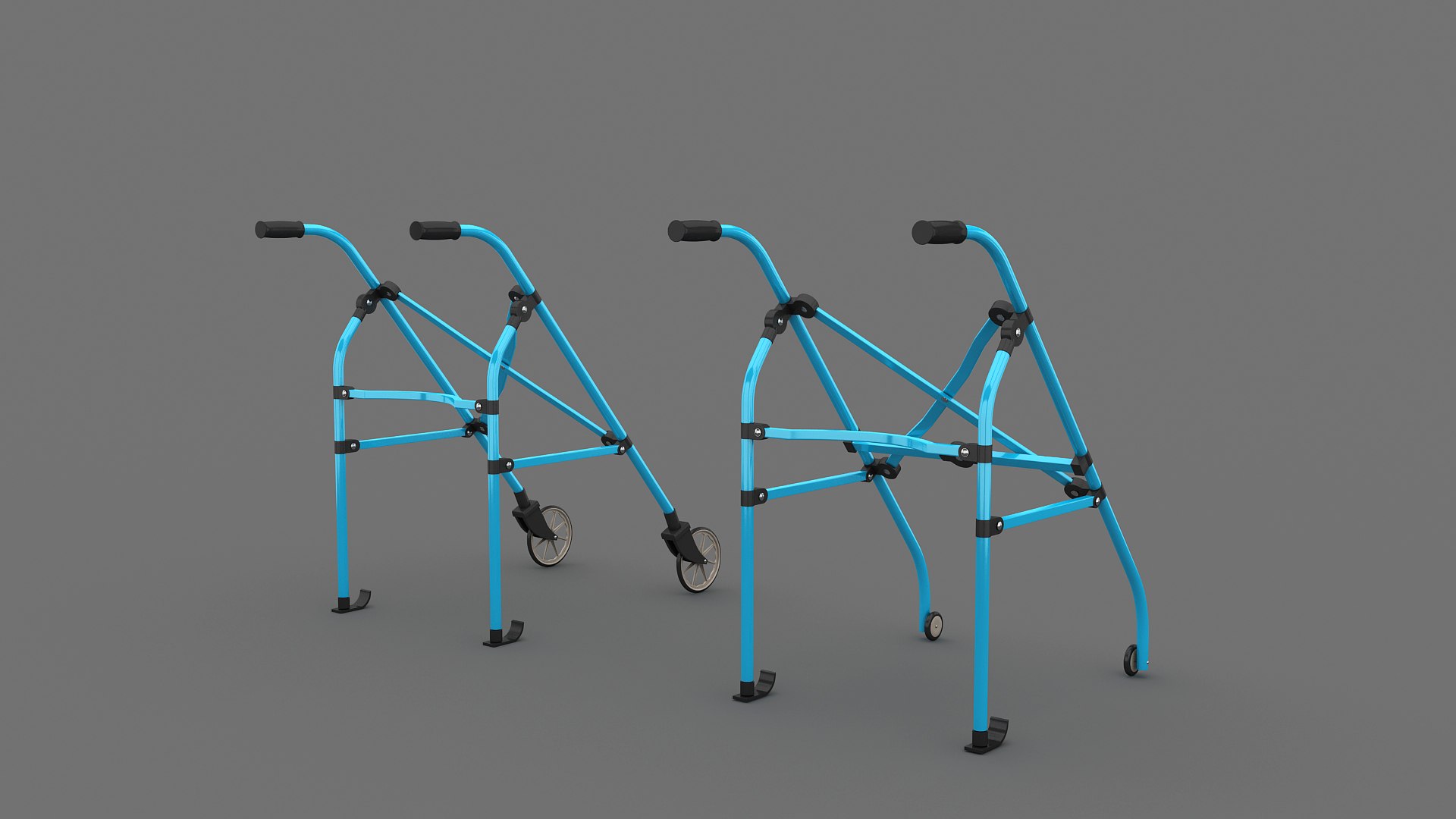 Folding Rollator Walker 3D Model - TurboSquid 1997124