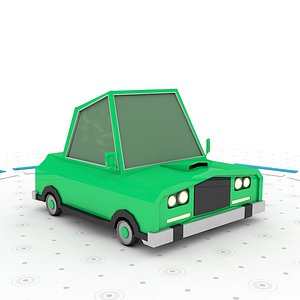 Low poly car 3D model
