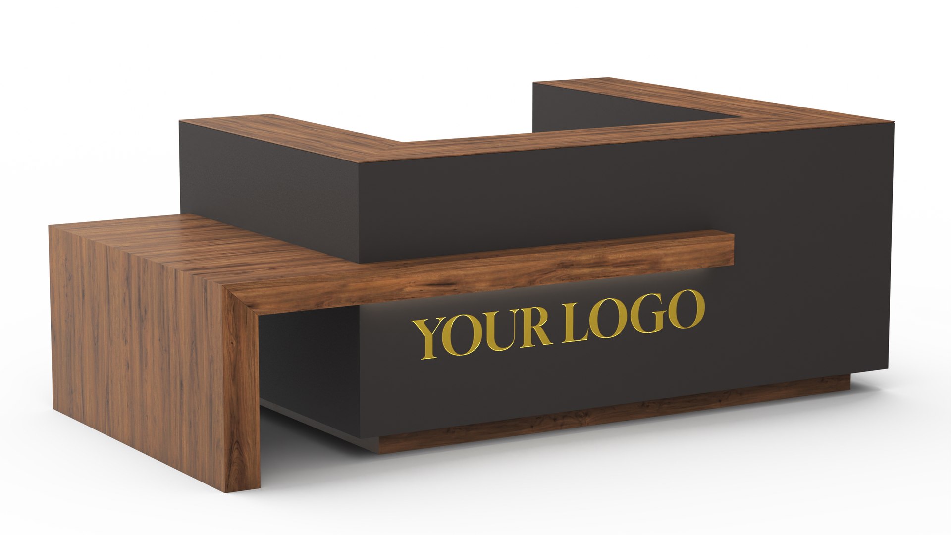 Reception Desk Eco Style 3D model preview