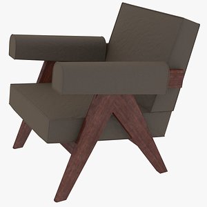 capitol complex armchair jeanneret 3D