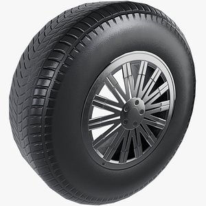 3D Rim And Tire V11