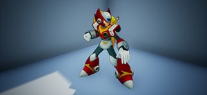 Megaman ZERO Fully Rigged and Animated 3D Soulslike Game Ready 3D model