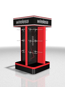 counter display 3d max