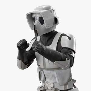 Star Wars Scout Trooper Used Rigged for Cinema 4D