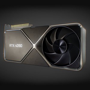 3D model NVIDIA GeForce RTX 4090 GPU