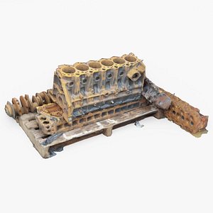 Car Engine Block 3D