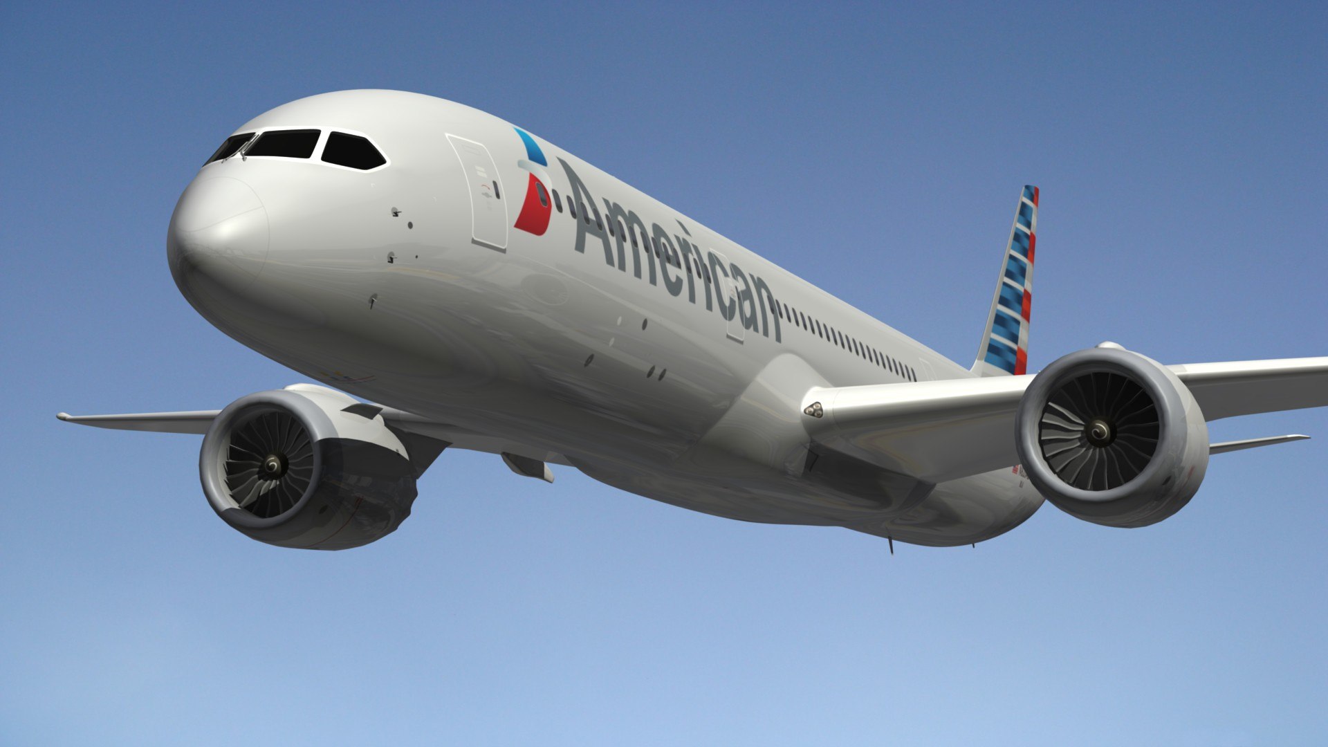 Boeing 787-9 American Airlines 3D - TurboSquid 1521077