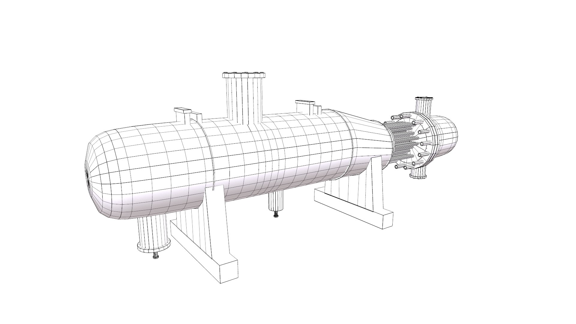 3D Kettle Reboiler TurboSquid 2140520