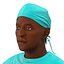 Male African American Surgeon 4 Rigged 3D Model