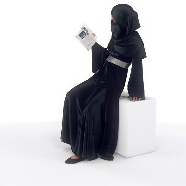 female arab 3d max