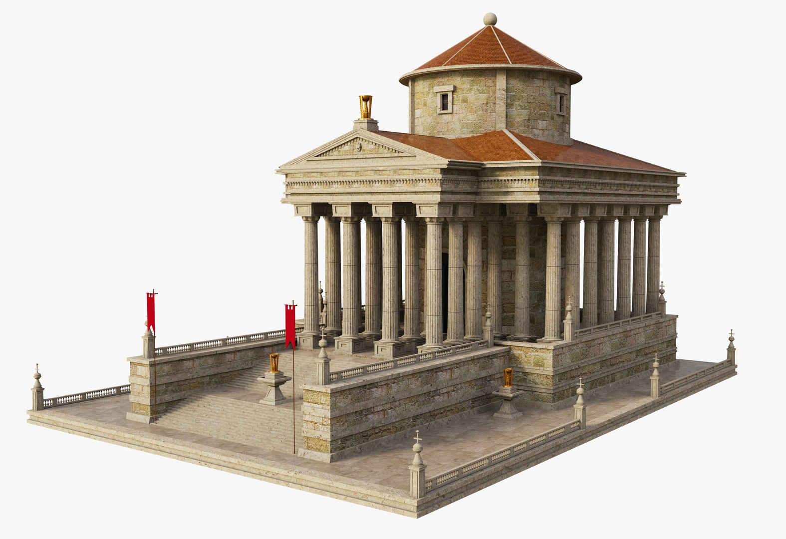 Roman temple building 3D model https://p.turbosquid.com/ts-thumb/qV/ijJa4G/Sb/temple1/jpg/1732818838/1920x1080/fit_q87/cdff6b39ab0adb4ed2a6a6ecbd5182b3bd061553/temple1.jpg