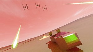 3D Model - Futuristic Land Speeder model