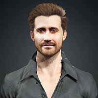 Jake Gyllenhaal 3D Model - Hyper Realistic - Low Poly 3D model