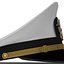 navy officer white hat 3d model