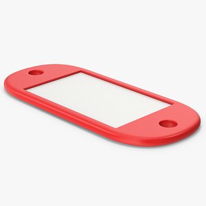Red Hotel Room Tag 3D model