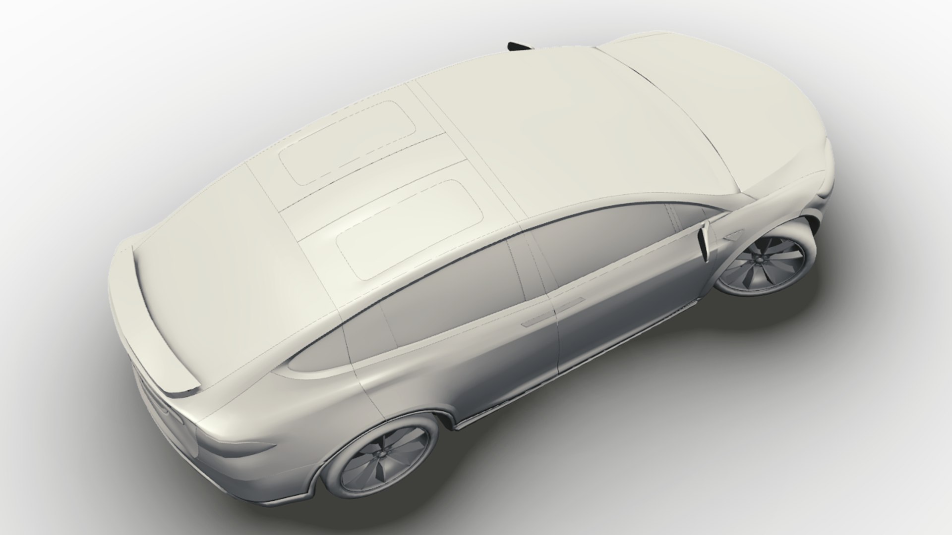 3D Tesla X - TurboSquid 1194794