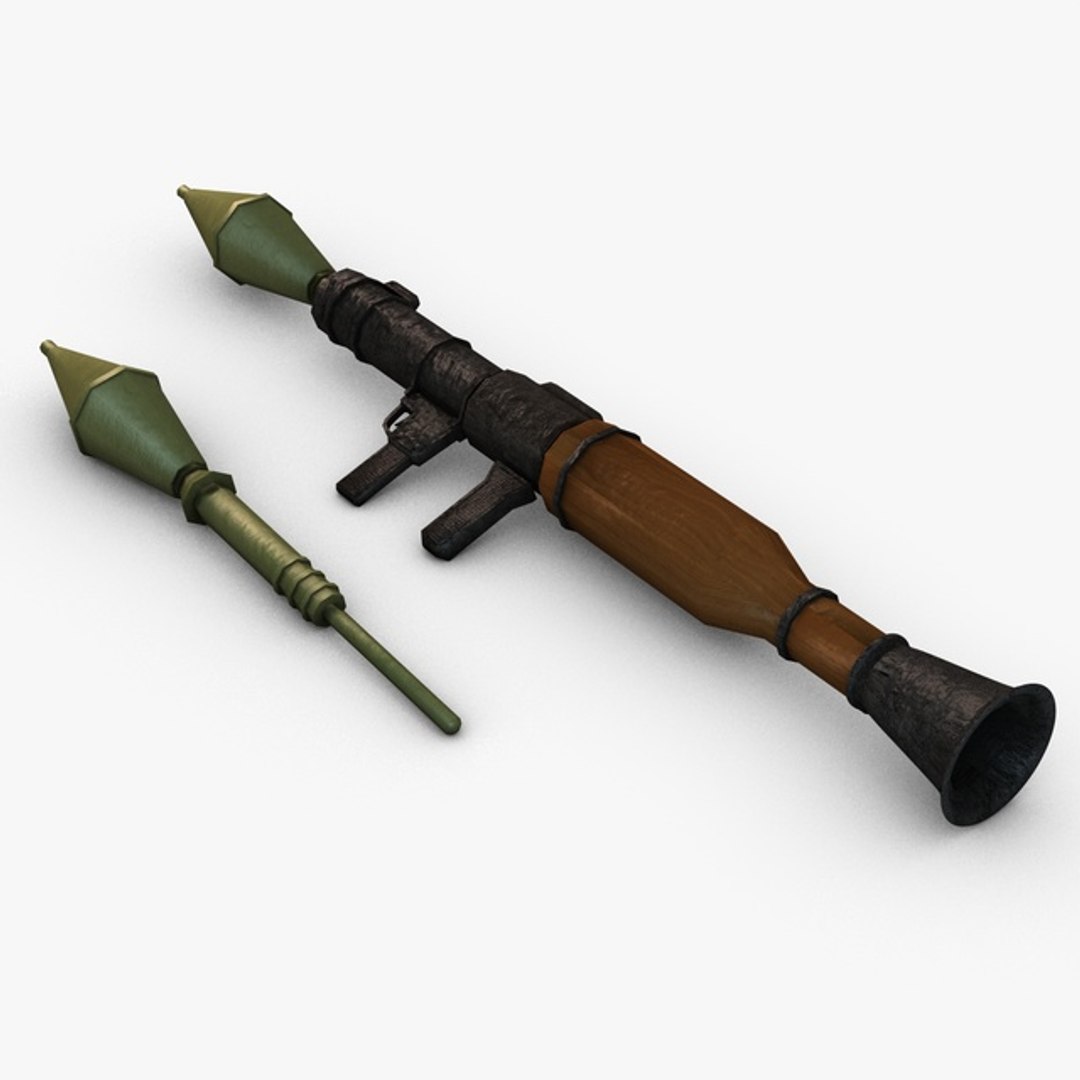 3d Model Bazooka Rocket Launcher
