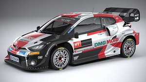 3D Toyota Yaris GR Rally 2022 model