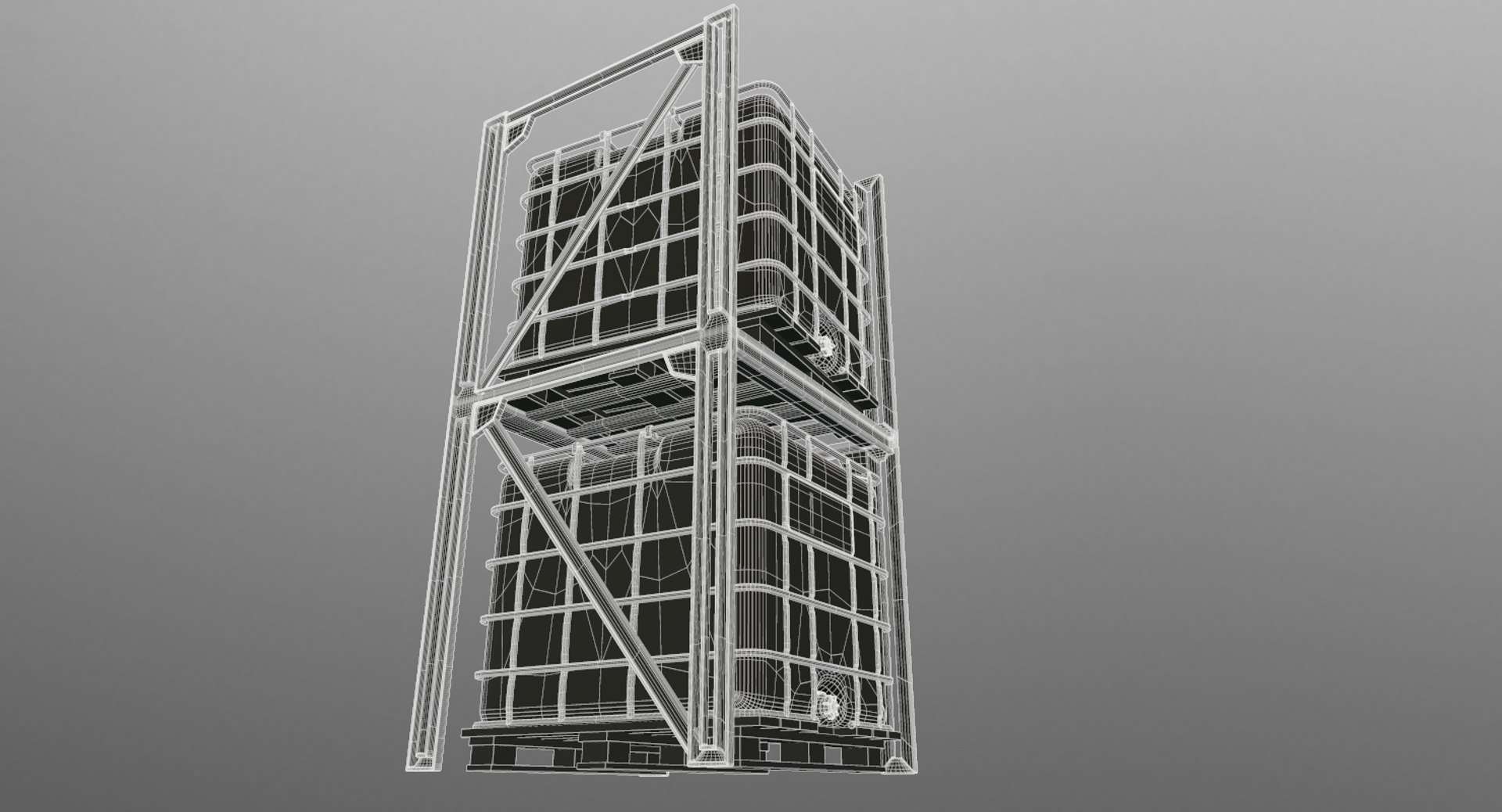 3D Ibc Containers Rack - TurboSquid 1299332