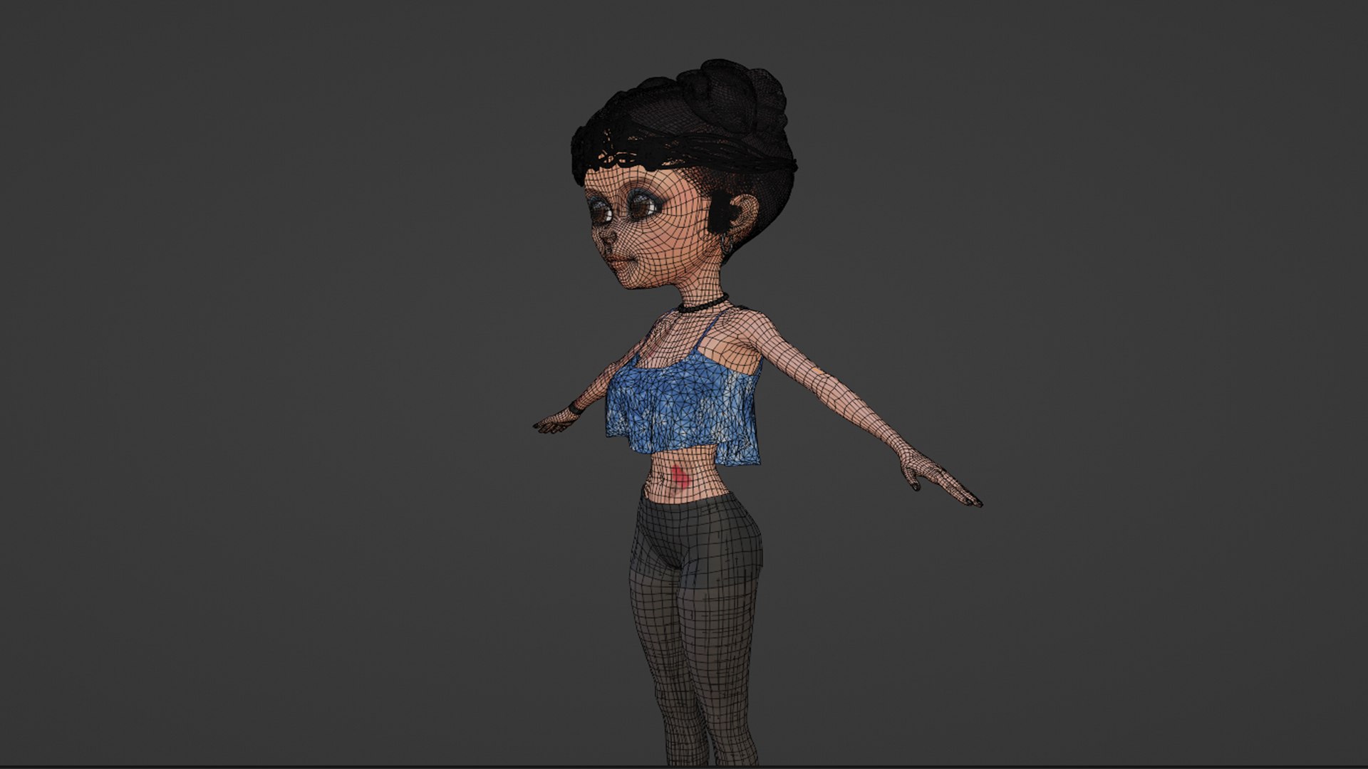 3D Cartoon Rigged Cute Kid Girl-Sapna Character 3D Model - TurboSquid ...
