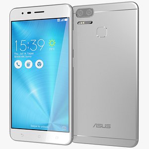 realistic asus zenfone 3 3d model