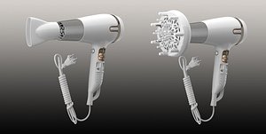 hair dryer 3d model