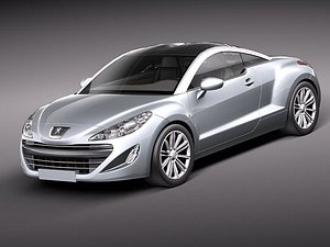Peugeot RCZ 2011 lowpoly