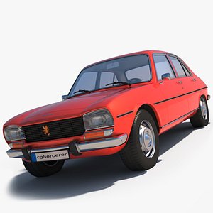 3d peugeot 504 model