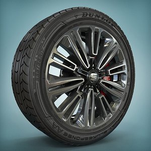 Seat Ibiza Wheel 3D model